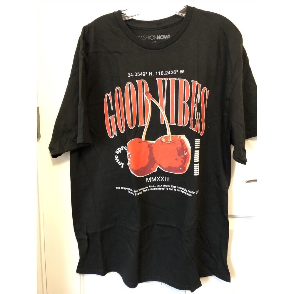 FashionNova Good Vibes Tee Size 1X